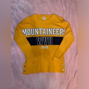PINK WVU Crewneck
